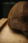 tan-american-made-mesh-back-hat-with-drop-line-746183